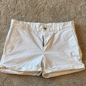 GAP Women's High Waist White Shorts